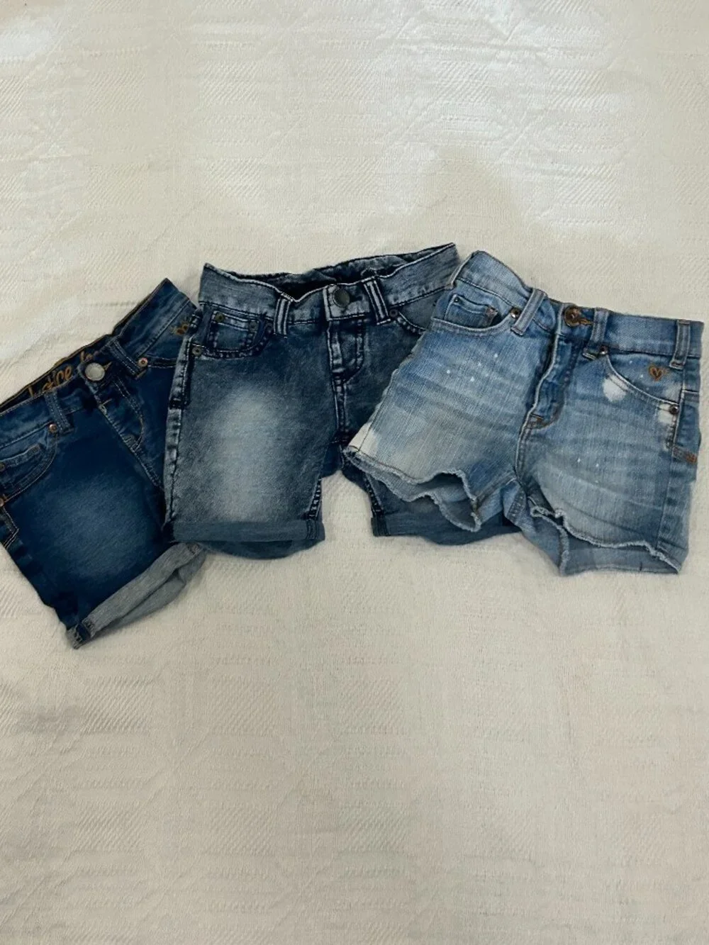 Bundle: (3) Justice Denim Shorts - Size 8S (Girls)